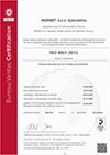 ISO 9001 certificate