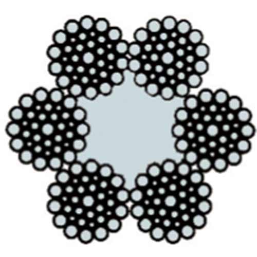 Galvanized 6x36 FC wire rope Galvanized 6x36 FC wire rope