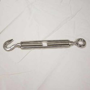 Stainless steel turnbuckle eye and hook