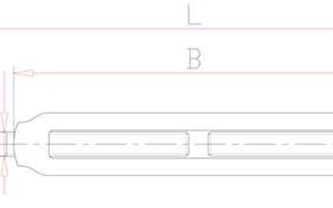 Stainless steel eye and eye turnbuckle