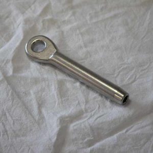 Končnik INOX očesni za jeklenico Končnik INOX očesni za jeklenico