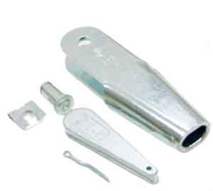 Končnik z zagozdno DIN 15315